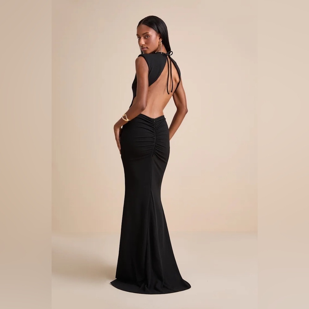 Lulus Captivating Perfection Black Backless Sleeveless Maxi Dress - Picture 4 of 10